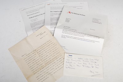 Lot 222 - Great War interest - a facsimile typed letter...