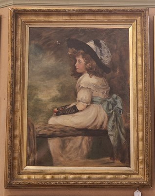 Lot 610 - After Edward Patry A Daughter of Eve Oil on...