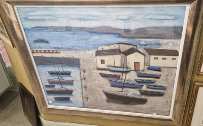 Lot 613 - Jock MacInnes (b. 1943) Pleasure Craft Oil on...