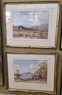 Lot 614 - Tom Campbell (1865-1943) Moorland Scene with...